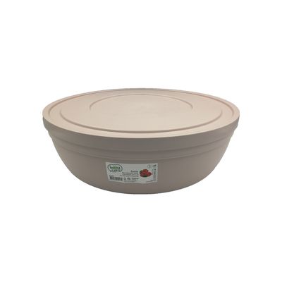 Hobby Life Sandy Flat Bowl with Lid 1.8 Litres Mixing Bowl #03-1328