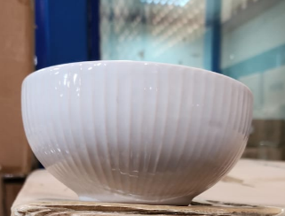 6 Inch Relief Bowl No.20  NAVA White, Grey