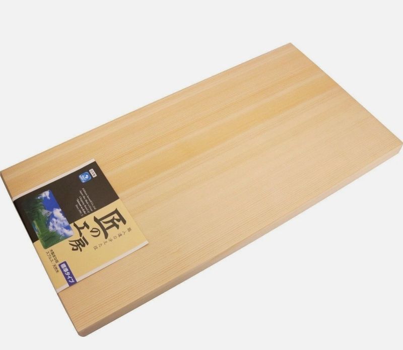 Japanese Wooden Cutting Board 60x35cm Sushi Chef Long Thick KitchenPro