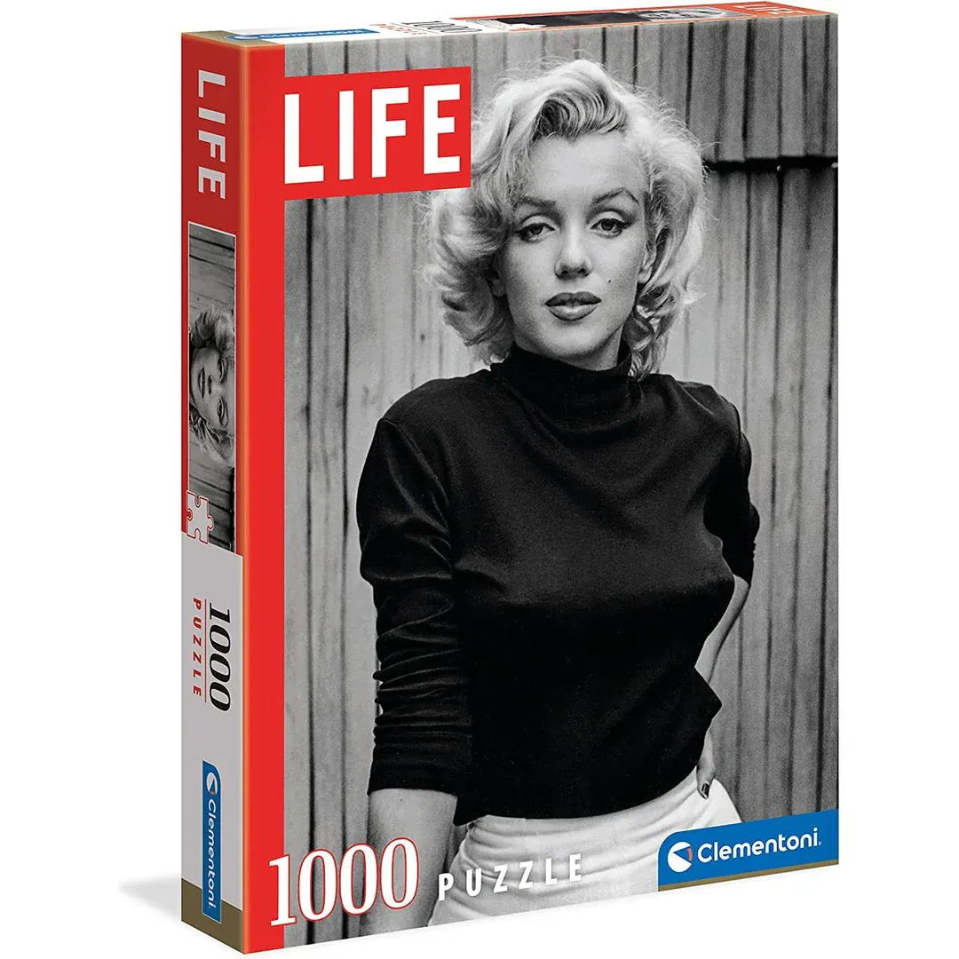 LIFE MAGAZINE BLACK &amp; WHITE - MARILYN MONROE 1000PCS PUZZLE [39632] CLEMENTONI