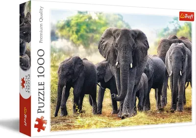 AFRICAN ELEPHANTS 1000 PCS PUZZLE [TR10442] TREFL