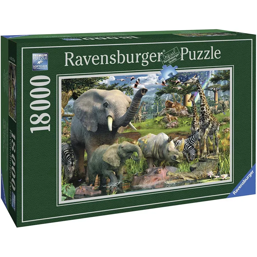 AT THE WATERHOLE 18000 PCS PUZZLE [178230] RAVENSBURGER