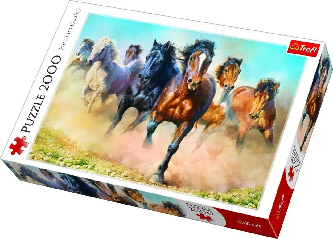 GALLOPING HERD OF HORSES 2000PCS PUZZLE [27098] TREFL