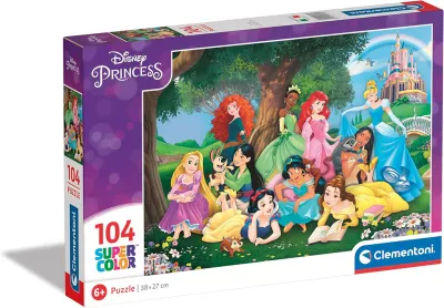DISNEY PRINCESS 104 PCS SUPERCOLOUR PUZZLE [25743] CLEMENTONI