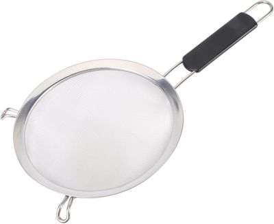 Stainless Steel Deep Fryer Mesh, Strainer Sieve- 17cm plastic Handle KitchenPro