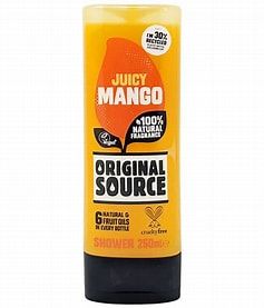 Original Source Mango Shower Gel, 100 Percent Natural Fragrance, Vegan, Cruelty Free, Paraben Free, 250 ml