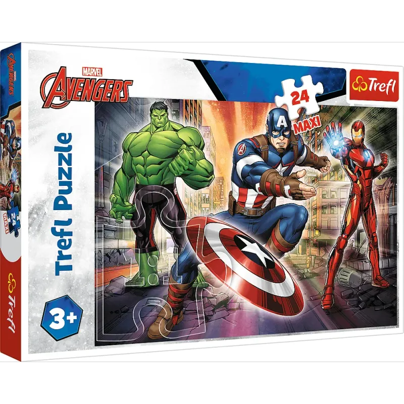 IN THE WORLD OF THE AVENGERS 24PCS MAXI PUZZLE [14321] TREFL