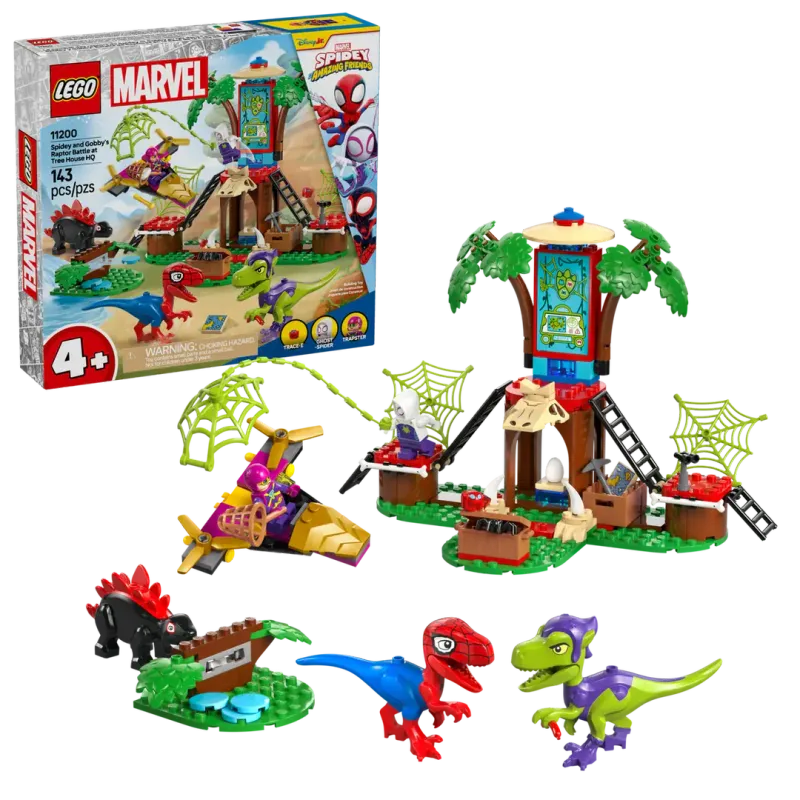 MARVEL® SPIDEY &amp; GOBBY'S RAPTOR BATTLE AT TREE HOUSE HQ - 11200