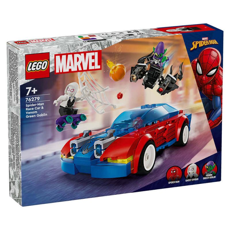 MARVEL® SPIDER-MAN RACE CAR &amp; VENOM GREEN GOBLIN - 76279