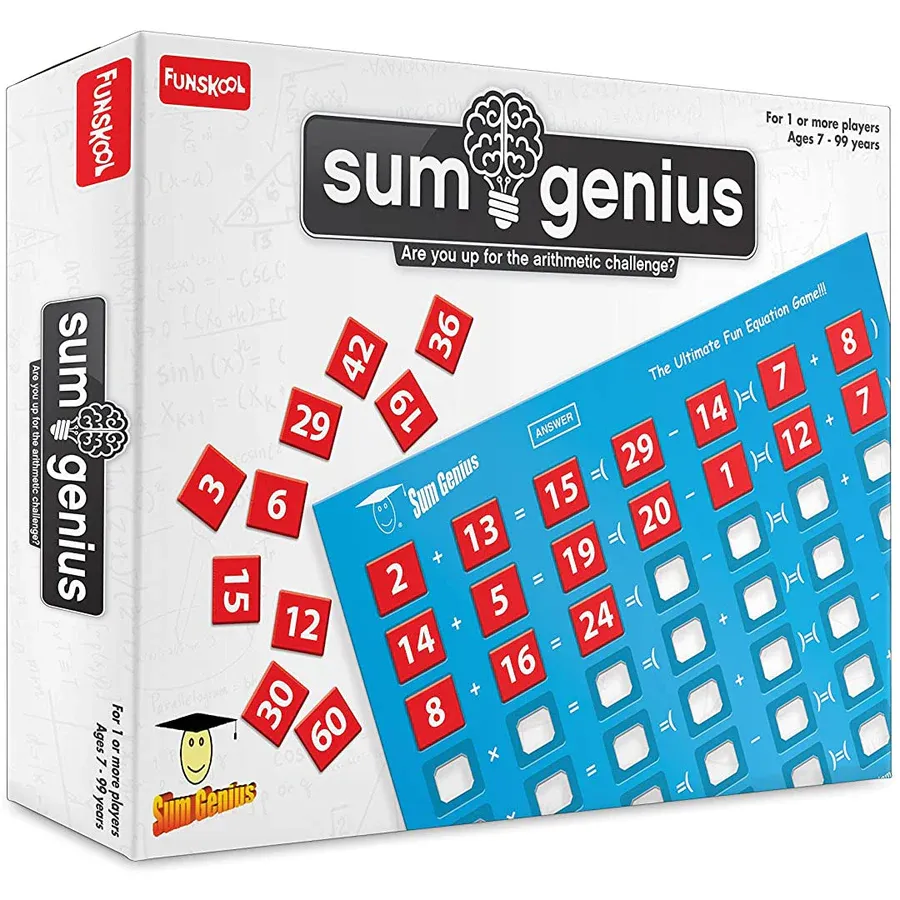 Funskool Sum Genius Board Game Multicolor Age- 4 Years &amp; Above