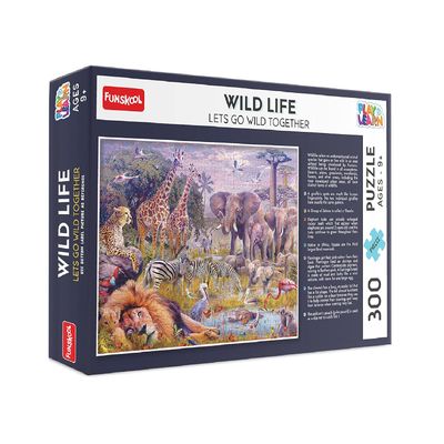 Funskool-Wild Life, Educational,300 Pieces, Puzzle, for 3 Year Old Kids and Above, Toy 9604400