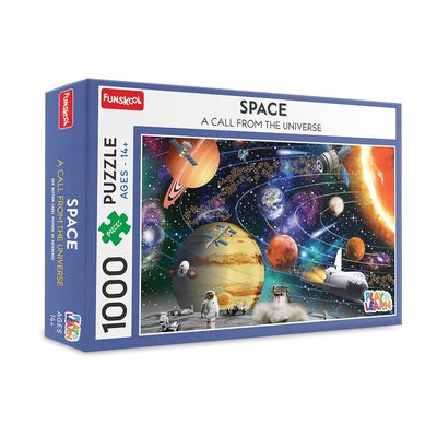 Funskool Space Jigsaw Puzzle Game for Kids, 1000 Pieces, Educational, Learning &amp; Development, Fun Activity Toy for Childrens, Gift Set for Kid, Age 3+ Years 9600600