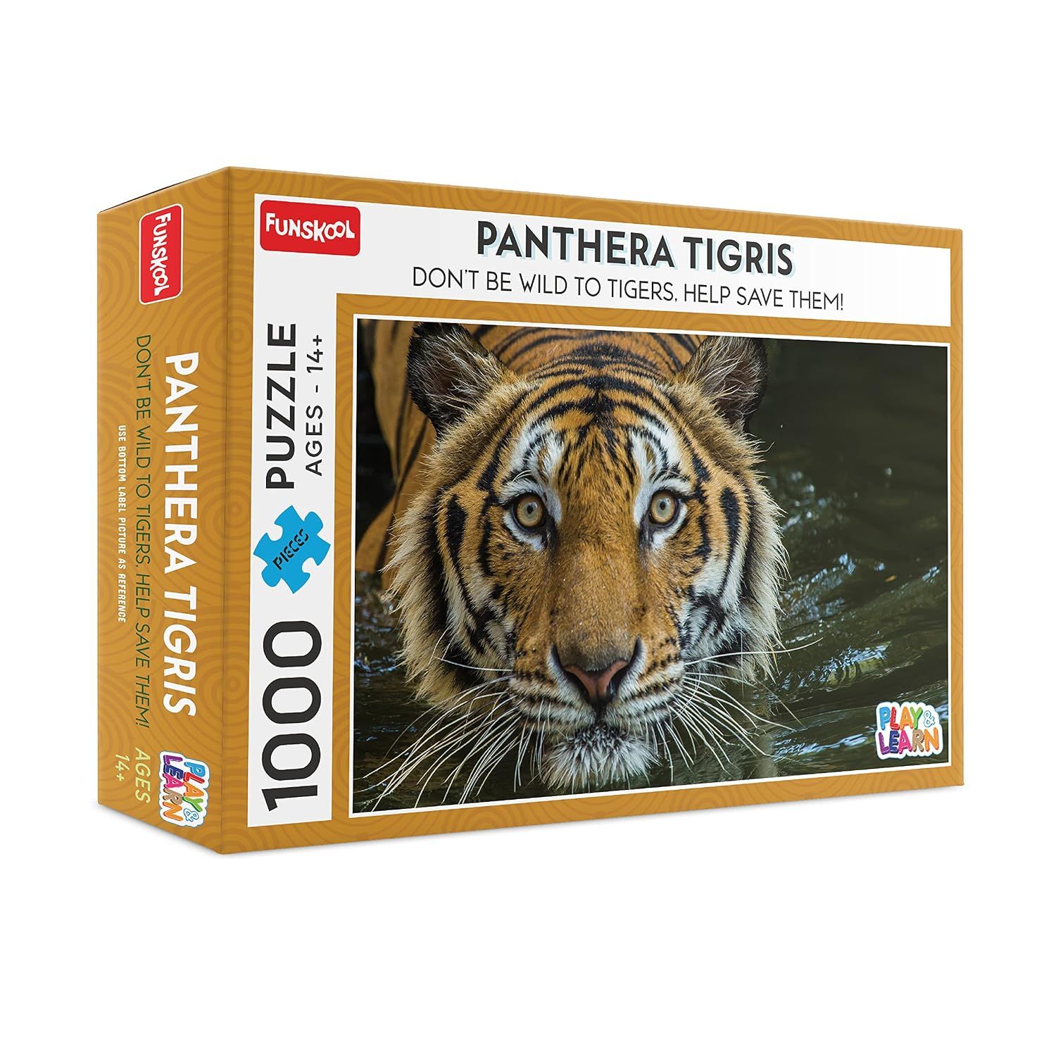 Funskool-Panthera Tigris, Educational,1000 Pieces, Puzzle, for 3 Year Old Kids and Above, Toy 9600500