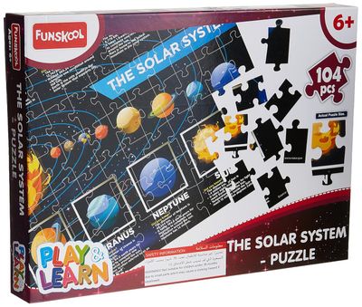 Funskool - Play &amp; Learn -Kid Solar System,Educational,104 Pcs,Puzzle,for 6 Year,Toy  9425900