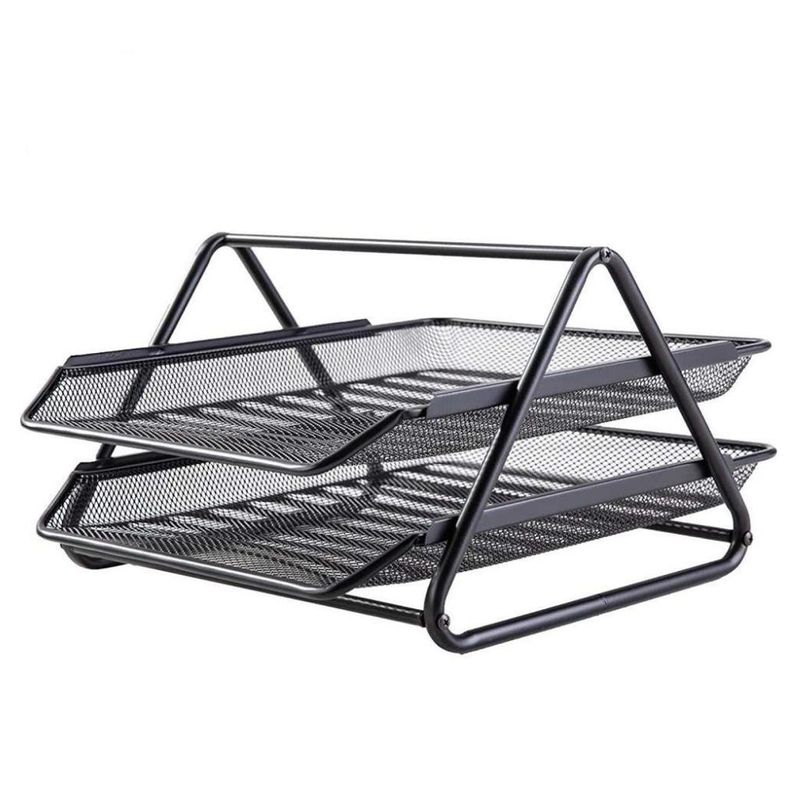 DELI  EXECUTIVE MESH TRAY - 2 TIER - BLACK