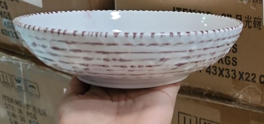 Gusto Casa Stoneware 8Inch Glazed bowl 