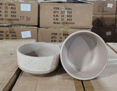 5.5&quot; Porcelain Bowl Black Dots