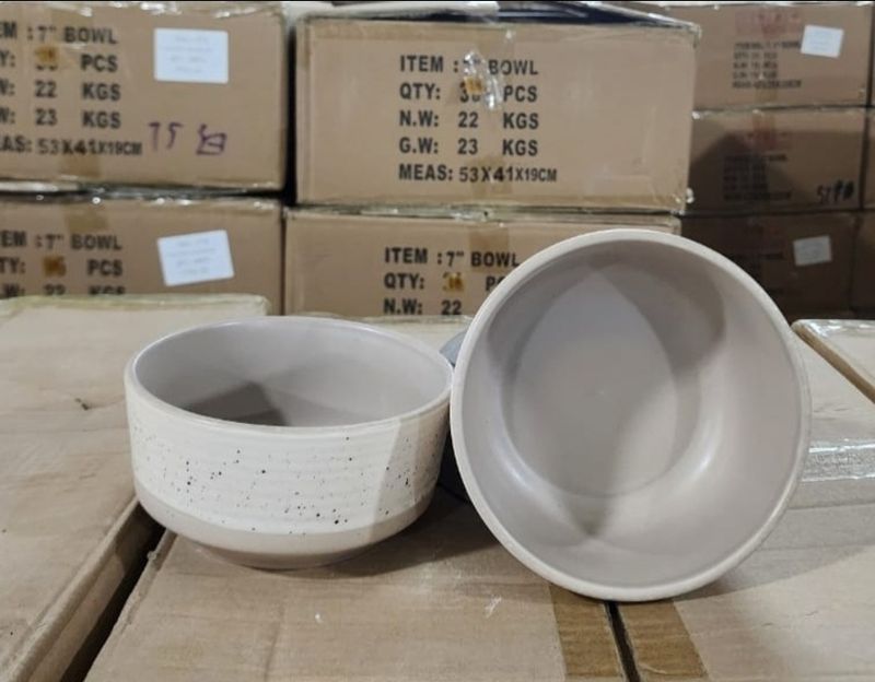 AAH 5.5" Porcelain Bowl Black Dots