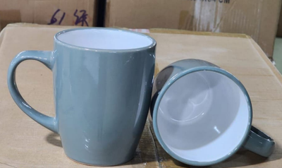 Porcelain Mug 300ml Grey, white Inside ROYAL NORFALK