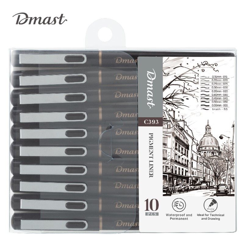 DELI DMAST PIGMENT LINER SET OF 10PCS #C393