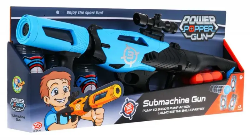 YG SPORT Mega Gun + Accessories 6+Blasters Submachine Gun YG04P