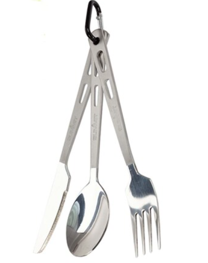 Summit Ultimate Cutlery Set On Carabiner SUM10047