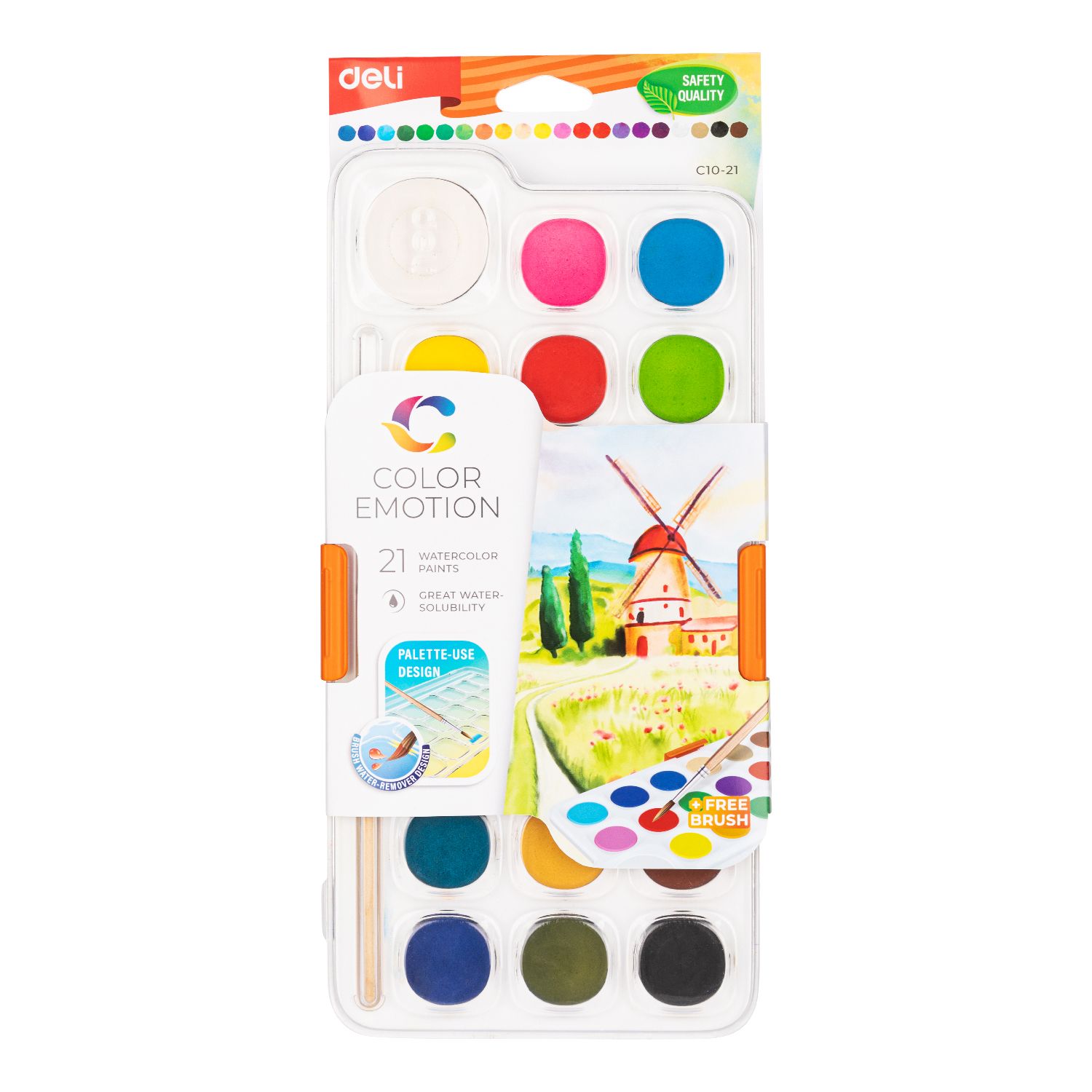 Deli Water Colors 21 colors #C10-21