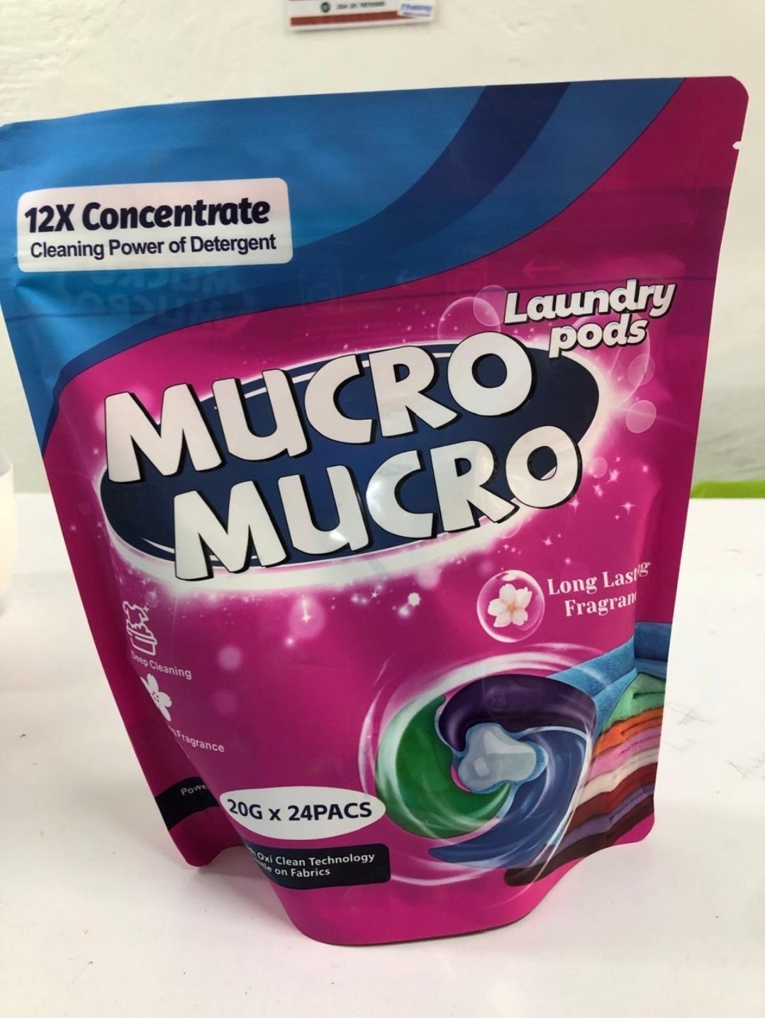 Mucro laundry detergent Pods 4 in 1 40G 24 pcs