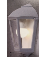 Fumagalli FMG.FABIO SMART PACK Grey Opal E27 Flush Wall Lantern Bulkhead