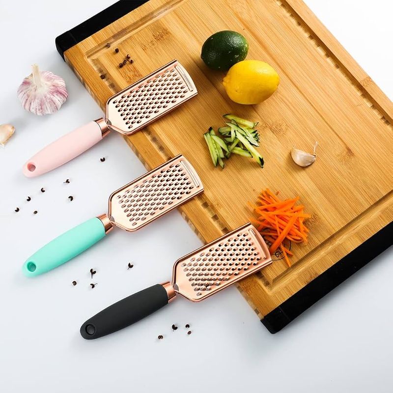 Cheese Grater With Silicon Handle Copper Coated KitchenpPro