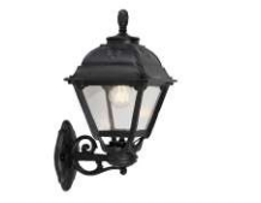 FMG.BISSO/CEFA Black Clear E27 Wall Light by FUMAGALLI