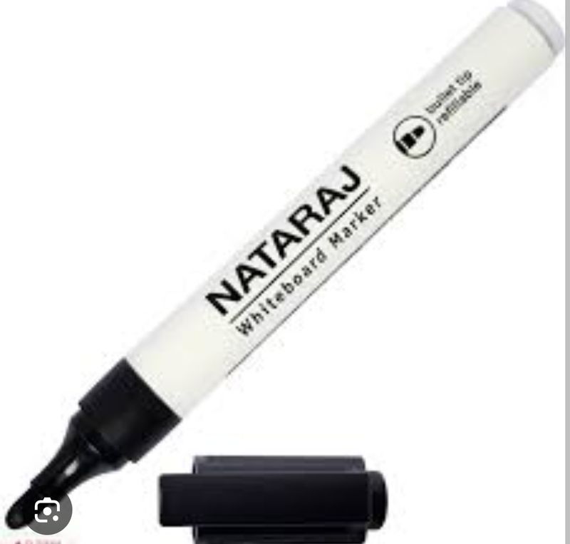 Nataraj Whiteboard Marker Bullet Tip Black