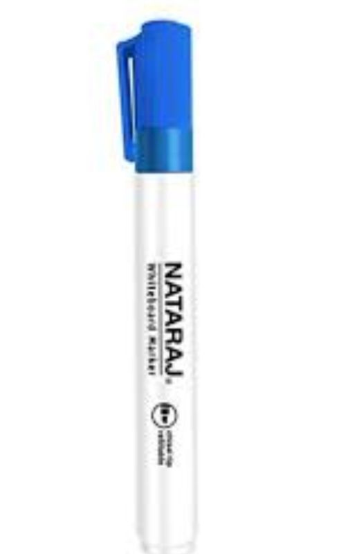 Nataraj Whiteboard Marker Bullet Tip Blue