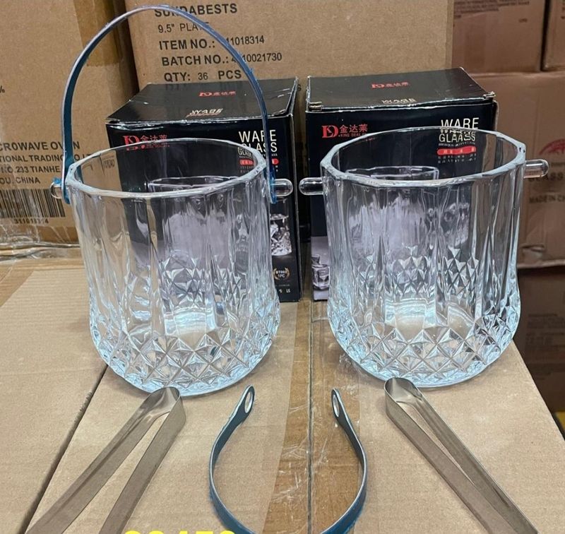 KitchenPro Glass Ice Bucket 1060Ml [20459] KING DEALAY BT003