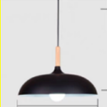 ILLUMATT ILM E27 Black Pendant Light - 350x150mm Modern Hanging Lamp LJ-KY-PDL-027