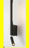 ILLUMATT ILM.LBT Black LED Wall Light - 5W+3W 3K Warm White Modern Sconce ILM1154LF