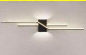ILLUMATT ILM.LBT 24W LED Black Ceiling/Wall Light - 3K Warm White ILM1155LF