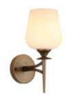 ILLUMATT ILM.CS Elodie E27 Wall Bracket - Antique Brass Finish ILM0647LF-CS