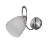 ILLUMATT ILM.CS Ines E27 Wall Bracket - Matt Nickel Finish ILM0676LF-CS