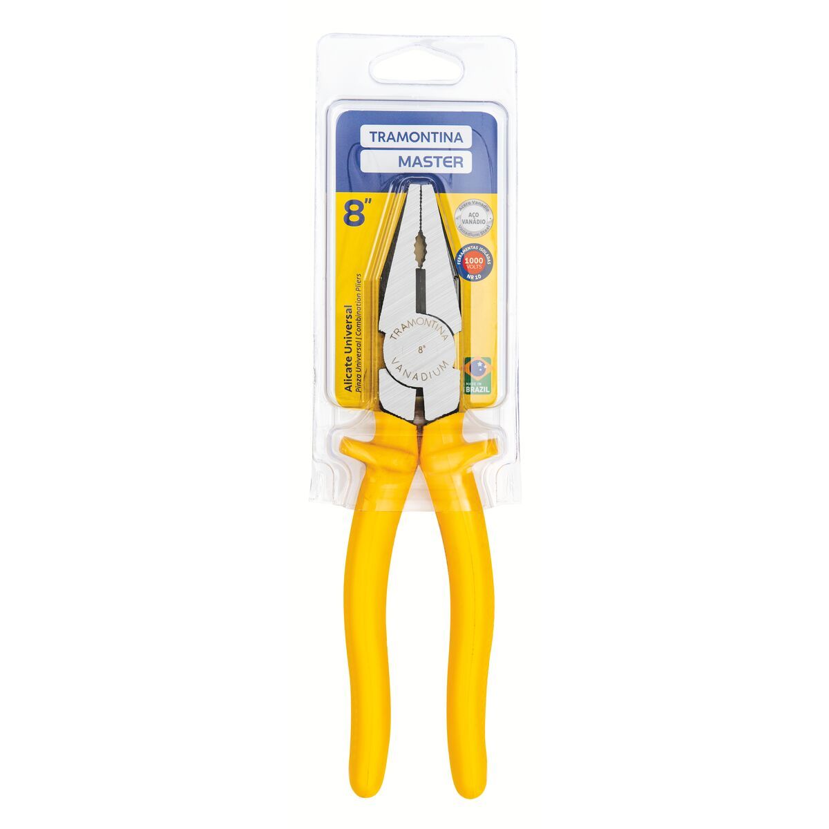 Tramontina Combination Pliers insulated Pliers 8&quot; #TG41001/108