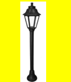 FUMAGALLI FMG.MIZAR/ANNA Black Clear E27 8.5W CCT Short Outdoor Bollard E22.151.000.AXV1K