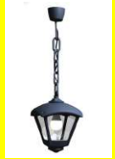 FUMAGALLI FMG.SICAR/DARIO Black Clear E27 Outdoor Hanging Lantern T24.125.000.AXE27