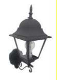 Cole Wall Bracket 1xE27 Black Wall Light by ILLUMATT ILM1357LF