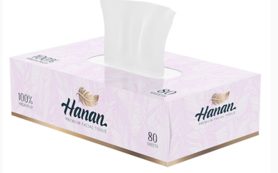 Hanan Facial Tissue 80&#39;s White
