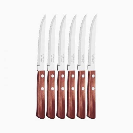 Tramontina Steak Knife 1pc With Wooden Handle 5”