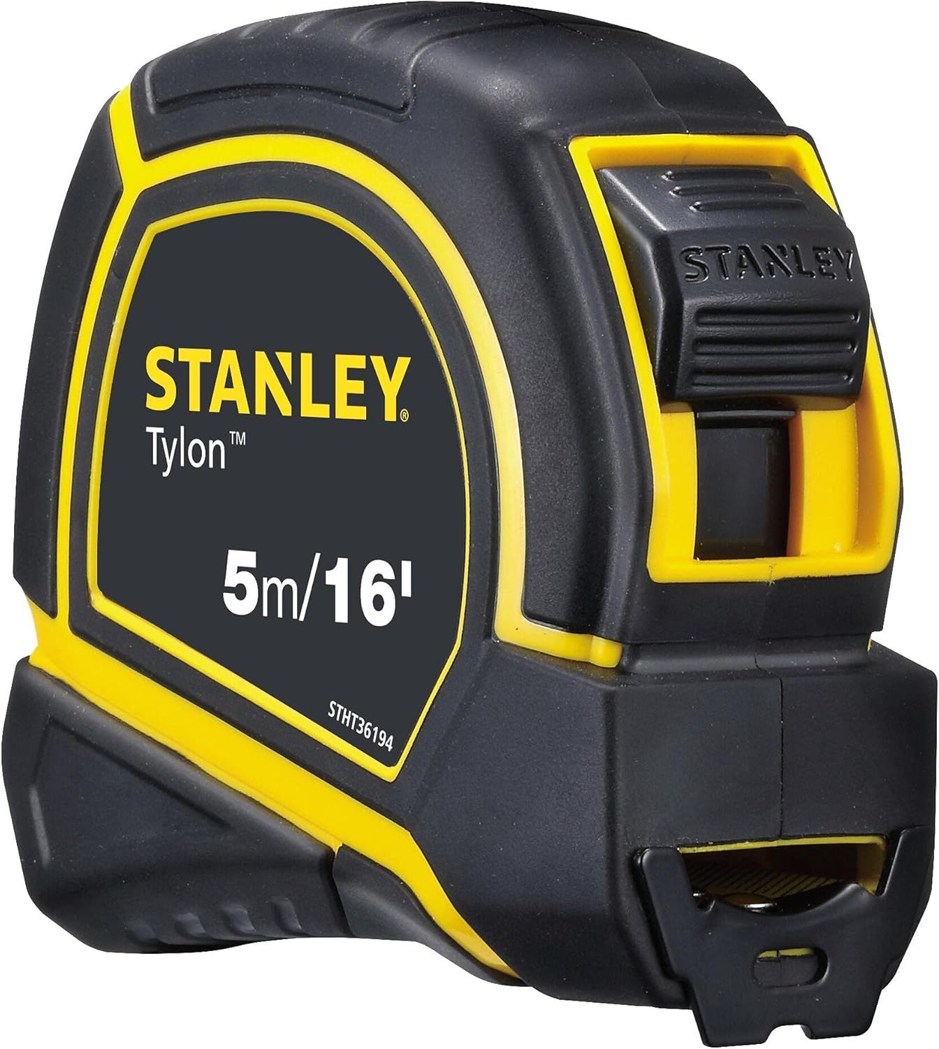 Stanley Tylon Short Tape Measure, 5m/16&#39; x 19mm, Yellow/Black, STHT36194