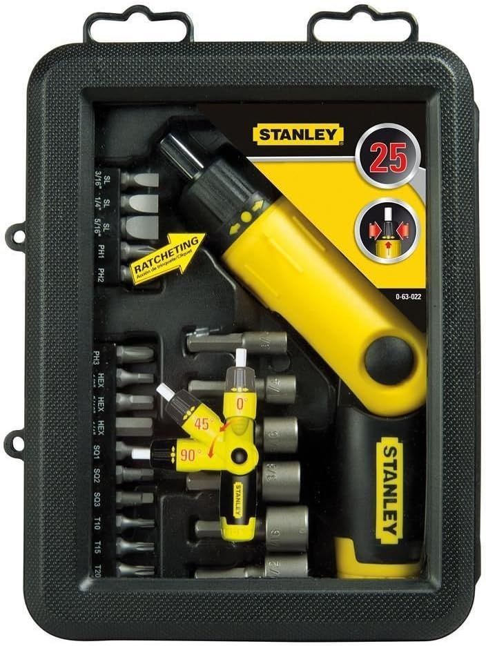 Stanley 0-63-022 Pistol Grip Screwdriver Set (24-piece), Multicolor