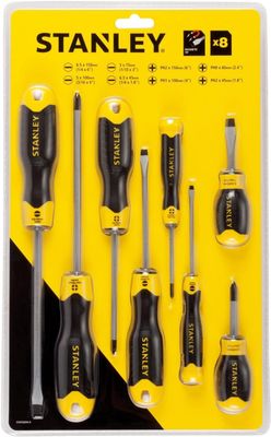 Stanley CUShion Grip Screwdriver Set, Stht92004-8, 8 Pieces.