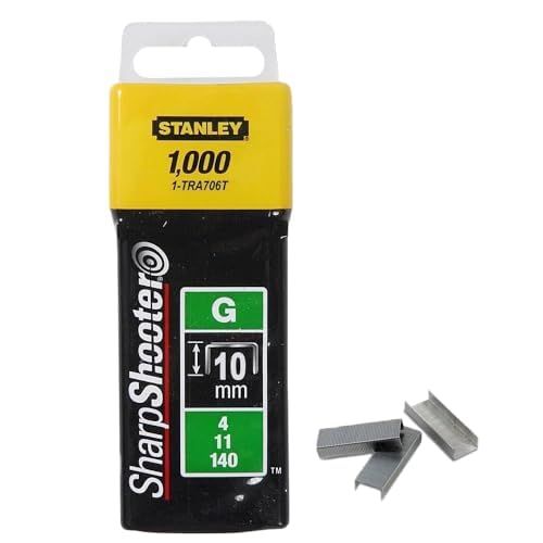 Stanley 1-TRA708-5T Type G Staples (1000 piece), Silver