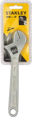 STANLEY Adjustable Wrench - 200mm l, 8 inch STMT87432-8